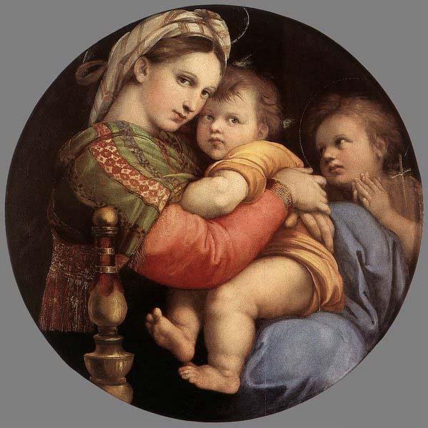 RAFFAELLO Sanzio Madonna della Seggiola